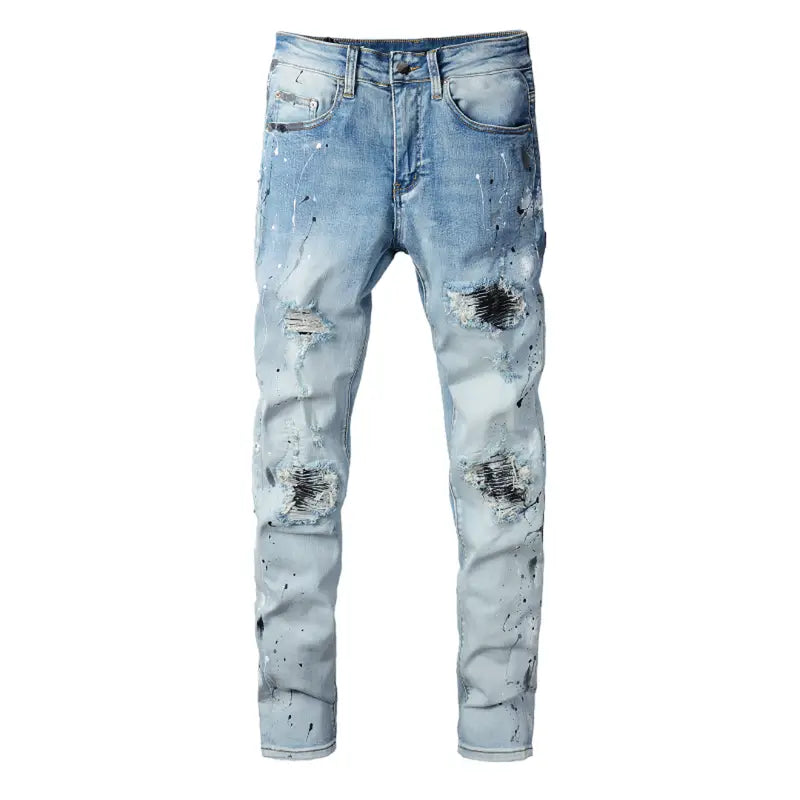 Exklusive Amiri Paint Drip Jeans: Stylische Designer-Denim mit einzigartigem Farbspritzer-Look