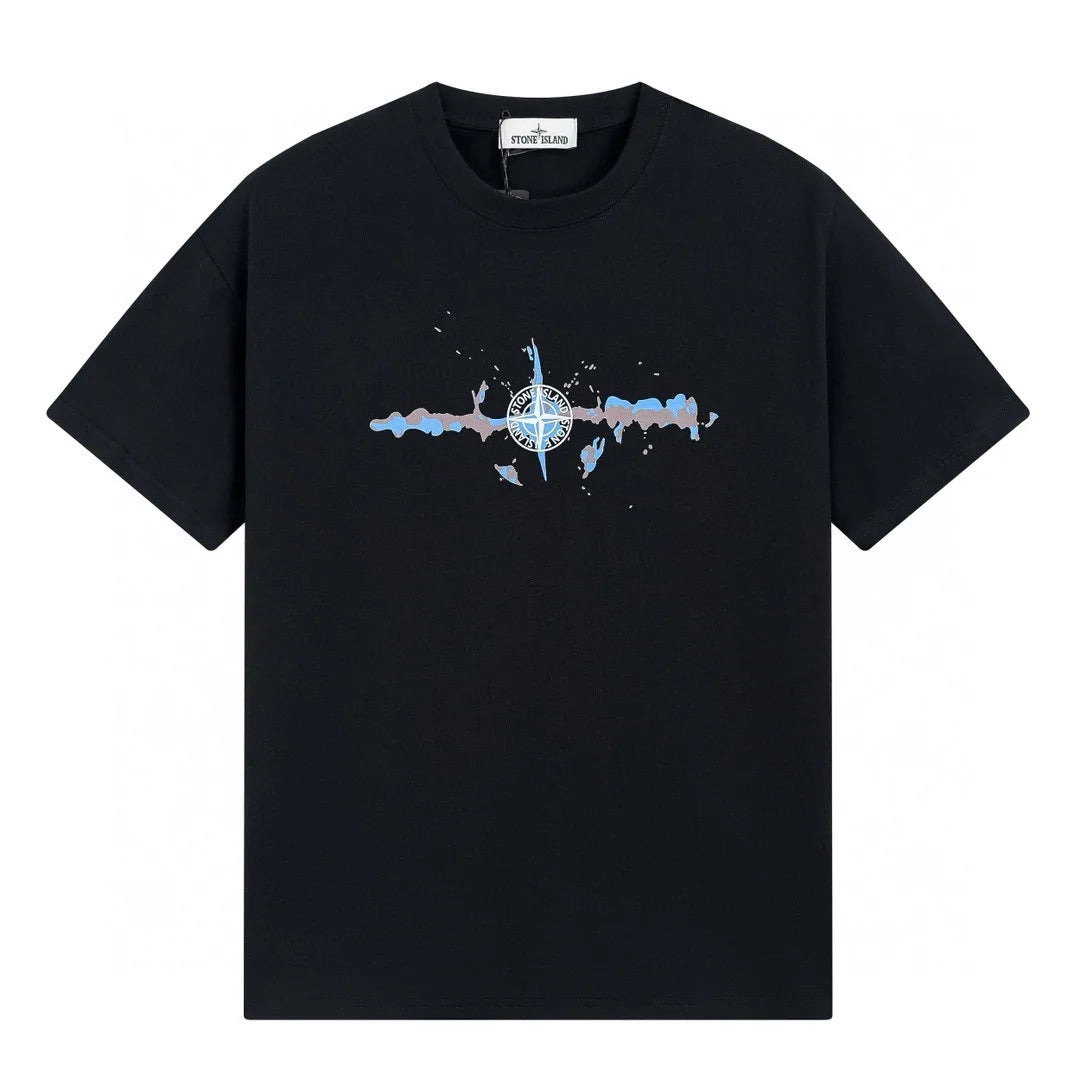 Stone Island Polychromatisches Herren T-Shirt – Exklusives Design, Hoher Komfort