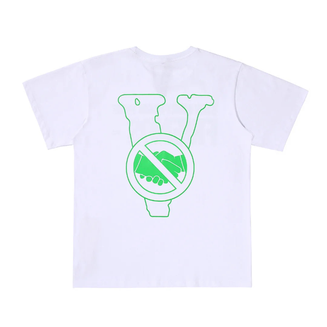 V-LONE 'No Friends' Statement T-Shirt: Lässiges Baumwoll-Streetwear-Design für Individualisten