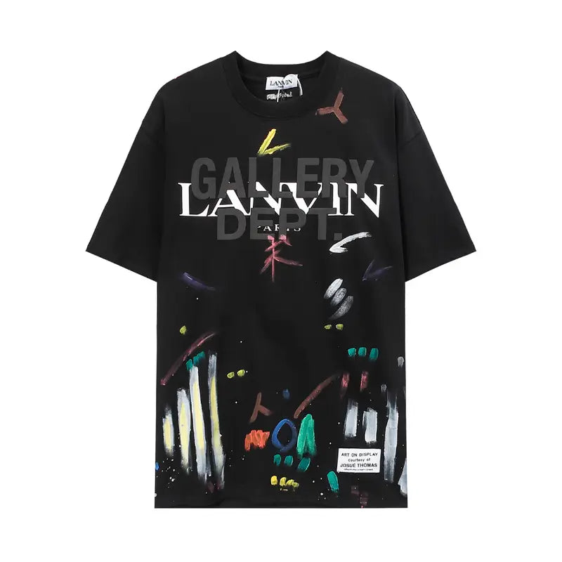 LNVN x Gallery Dept. Handbemaltes Streetwear T-Shirt: Künstlerisches Oversize Design aus Baumwolle