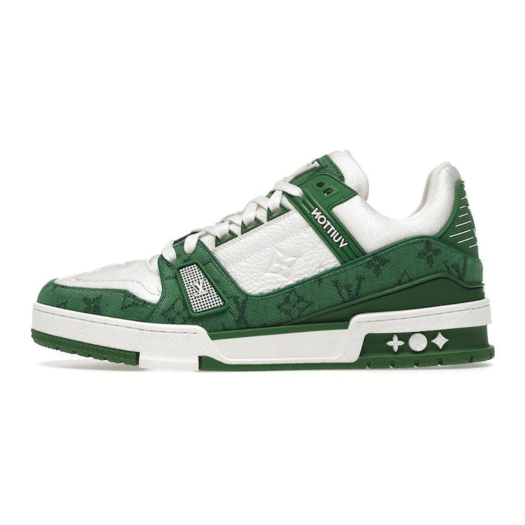Luxuriöse Louis Vuitton Trainer Sneaker Grün: Stilvoller Komfort für Fashionistas
