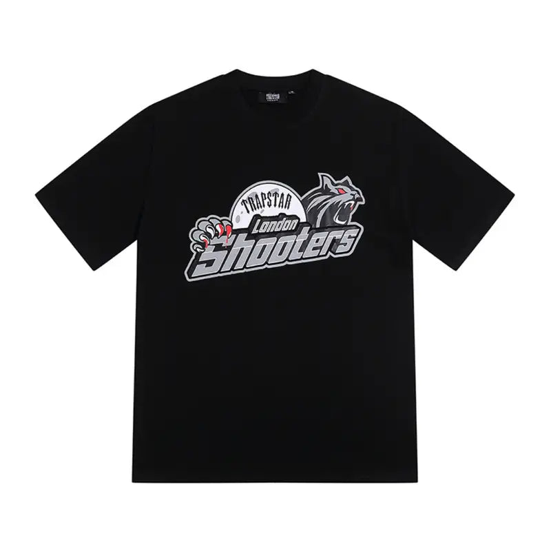 Trapstar London Shooters Blood T-Shirt: Exklusives Streetwear Baumwoll-Shirt mit auffälligem Design