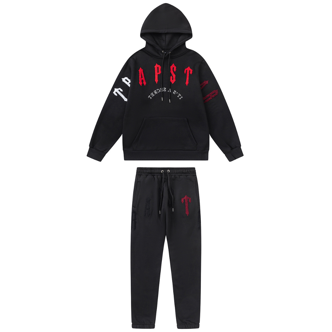 Exklusiver Trapstar Gradient Rot Secret Trainingsanzug – Stilvoller Streetwear-Look für Ihn