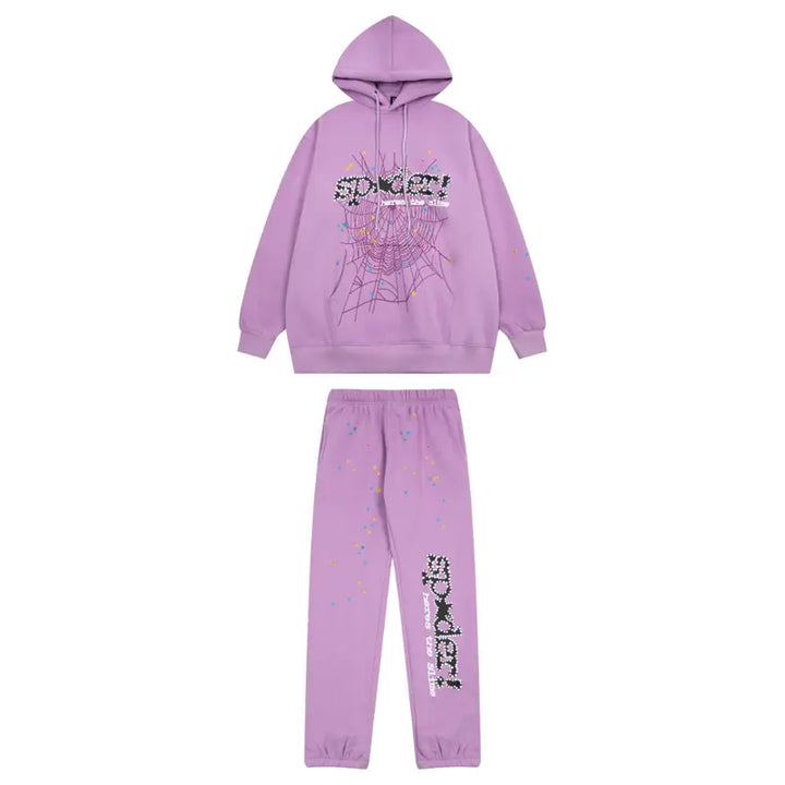 Stylischer SP5DER Streetwear Trainingsanzug Herren – Bequem, Modisch, Hochwertig, Komplett