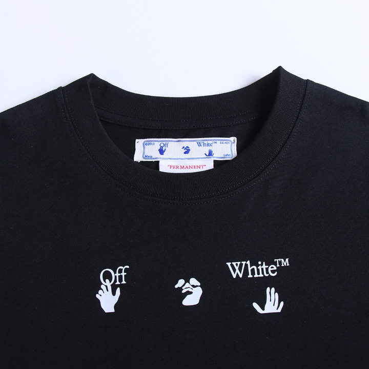 Luxuriöses Off-White Monogramm Baumwoll T-Shirt – Premium Streetwear Kurzarm Oberteil Herren