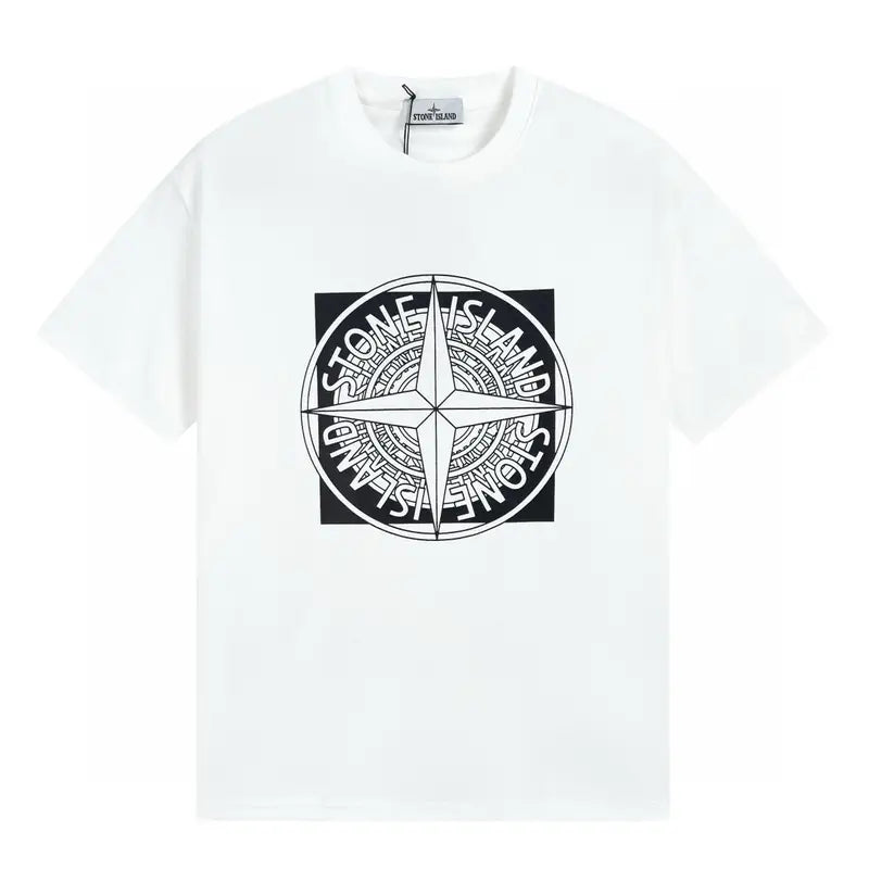 Exklusives Stone Island Monogramm T-Shirt: Hochwertige Baumwolle, Urban Style
