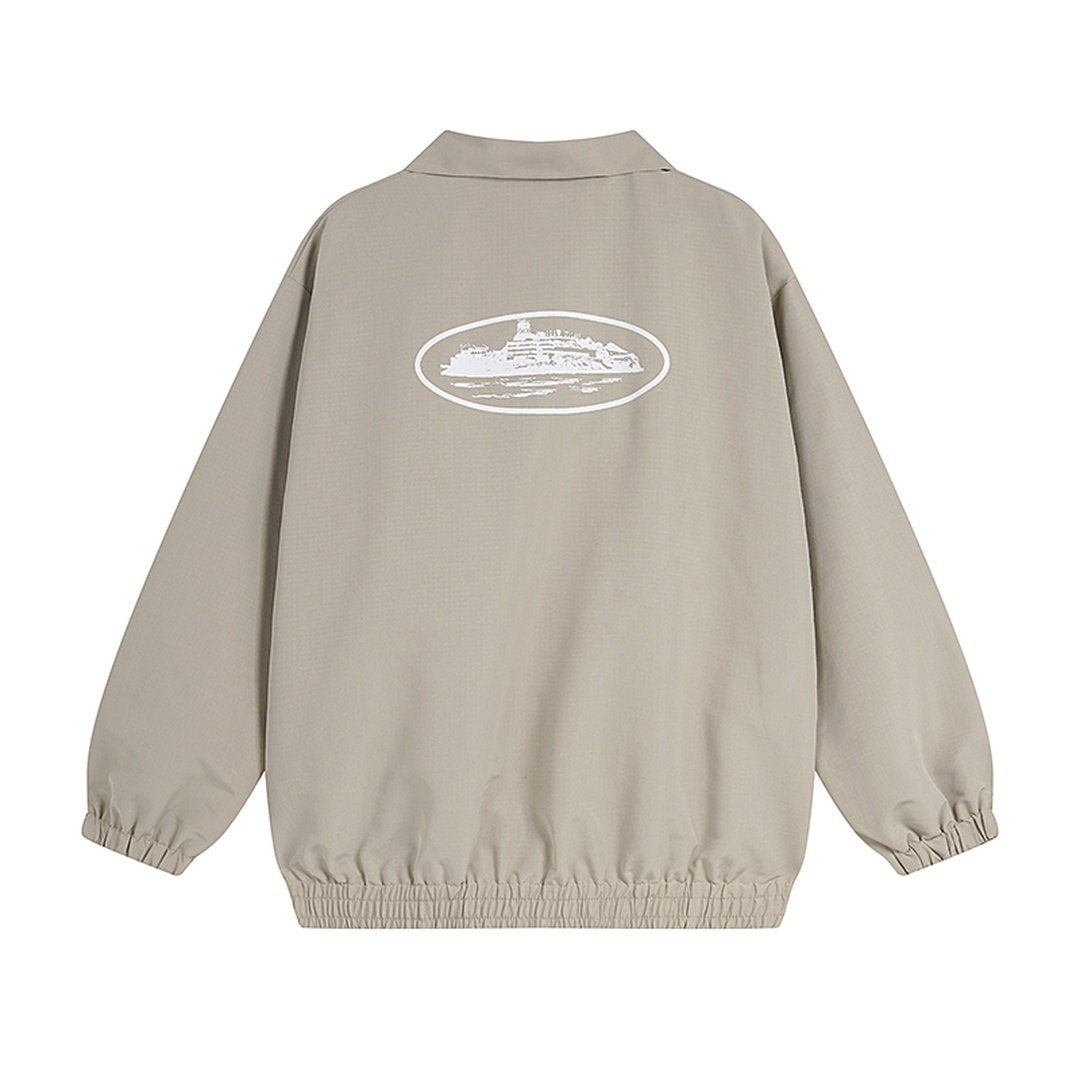 Corteiz Beige Casual Jacke Urbaner Streetwear Stil Exklusive Mode für Damen und Herren