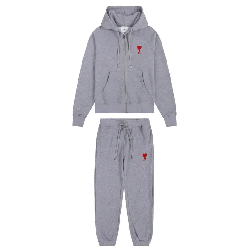 AMI Paris Luxuriöser Unisex Trainingsanzug – Stilvolles Freizeit-Outfit mit Herz-Logo