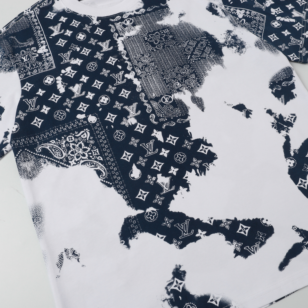 Exklusives Louis Vuitton Designer T-Shirt – Premium Baumwolle Monogramm Logo Herren