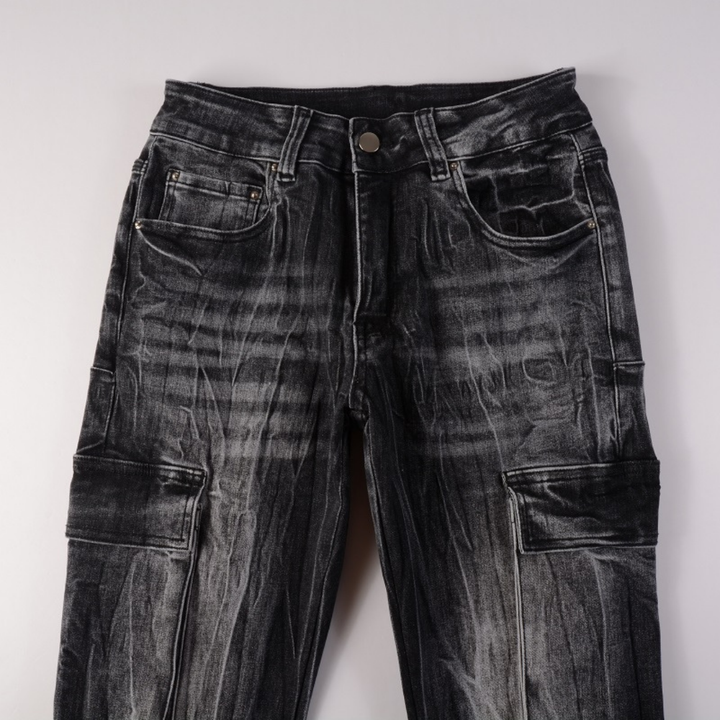 Amiri Schwarze Ausgestellte Designer Jeans Herren Luxus Denim Rock'n'Roll Style