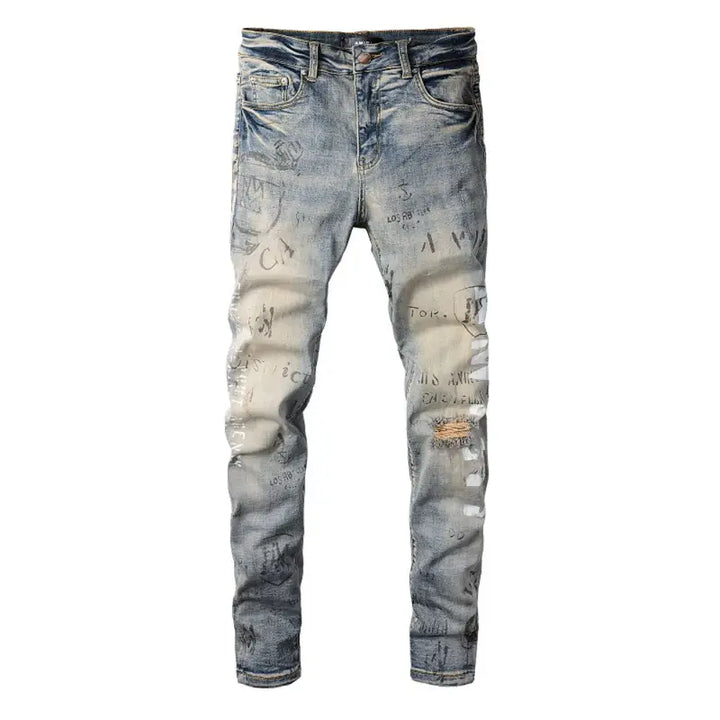Amiri M.A. Paint Distressed Luxus Designer Jeans Herren Streetwear