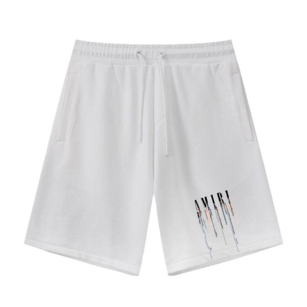 Amiri Marken Logo Shorts Herren – Premium Designer Sommerhose Baumwolle Schwarz Weiß
