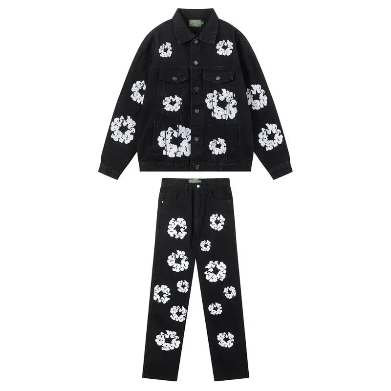 Denim Tears Exklusives Schwarzes Set: Stilvolle Mode mit kultureller Tiefe
