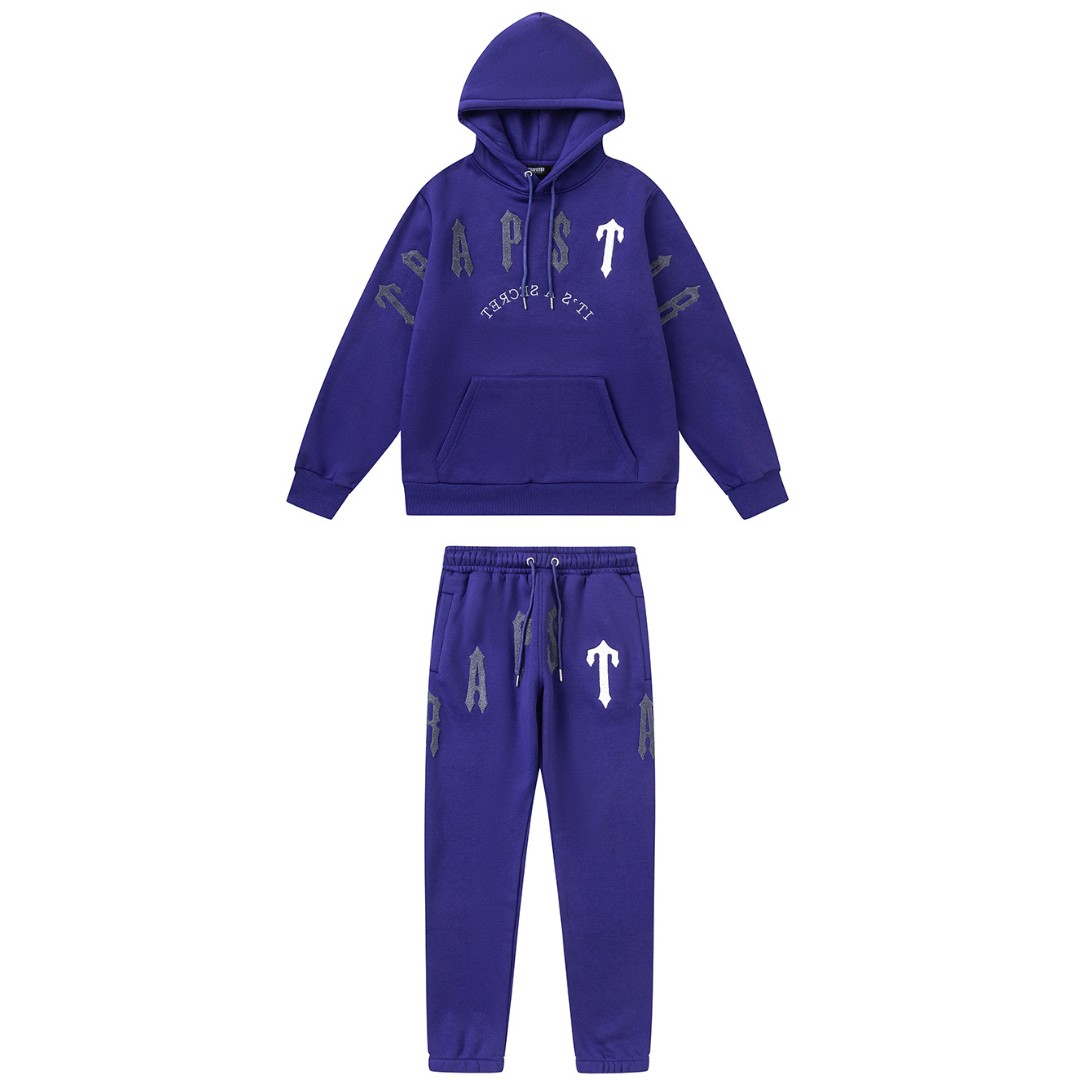 Trapstar Decoded Arch 2.0 Blauer Trainingsanzug Herren Streetwear Komfort Set