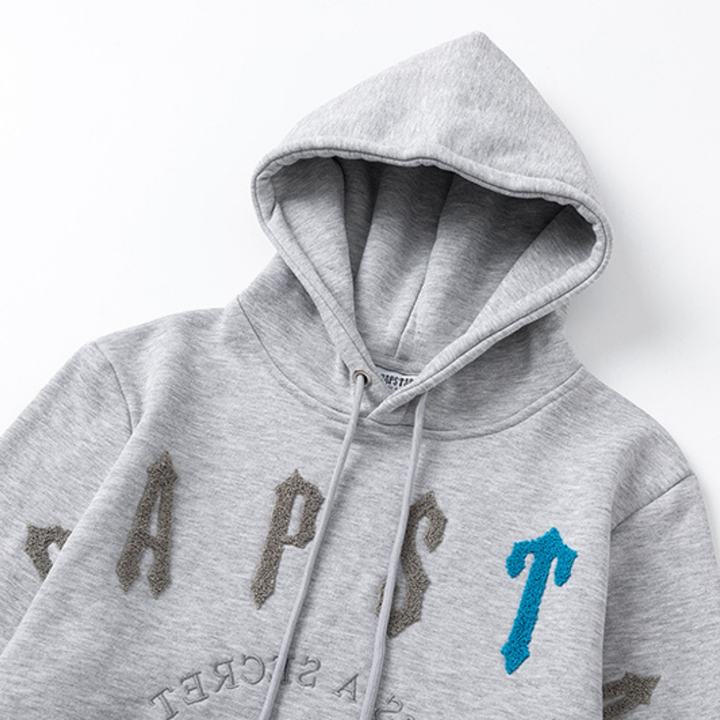 Trapstar Decoded Arch 2.0 Eisgrauer Designer Jogginganzug – Stylischer Freizeitanzug für Herren