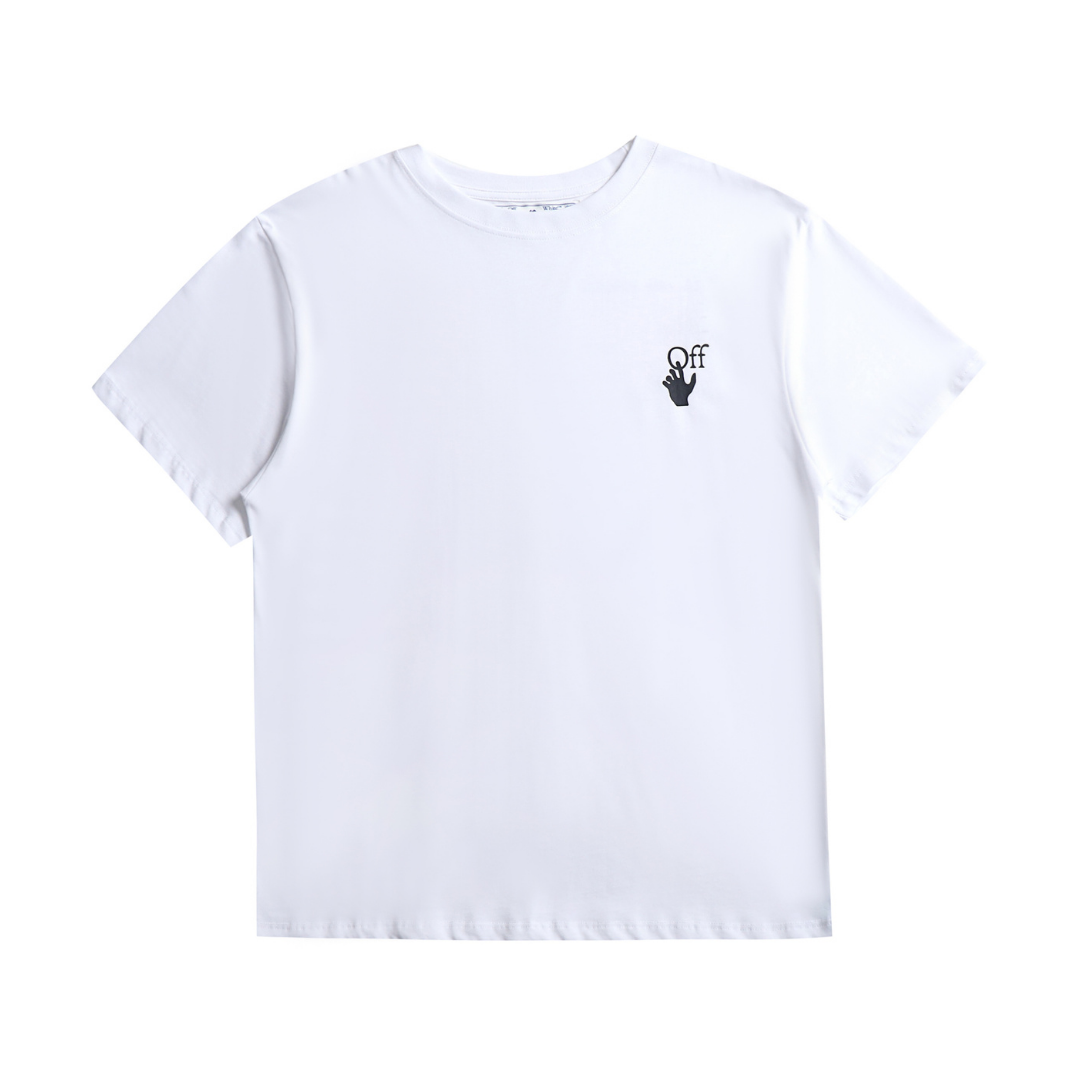 Off-White Luxus Streetwear T-Shirt Baumwolle Monogramm Designer Oversize Passform Herren Damen