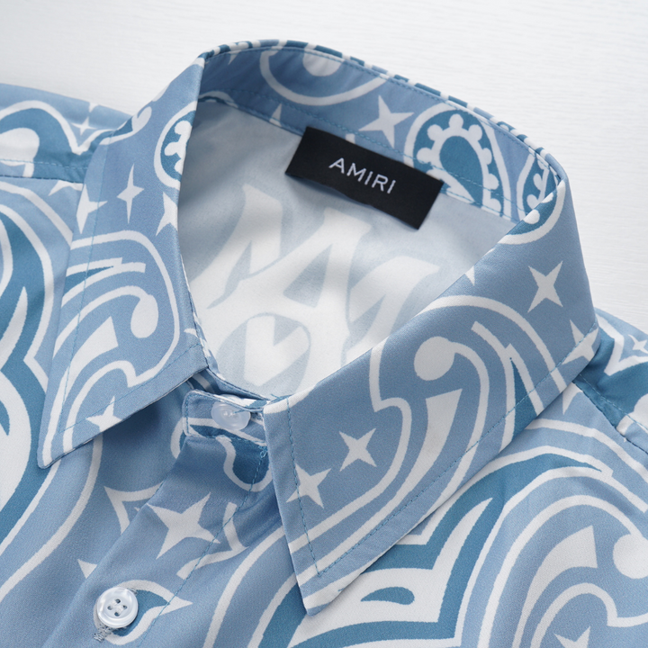 Amiri Herren Logo Kurzarm-Set – Luxuriöser Sommer-Streetwear-Anzug