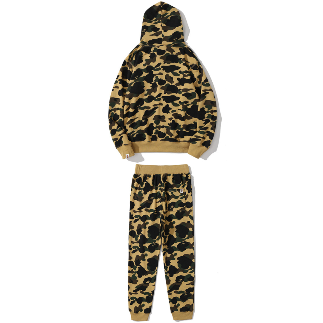 BAPE Trainingsanzug Herren – Exklusiver Streetwear Camo Freizeitanzug Set