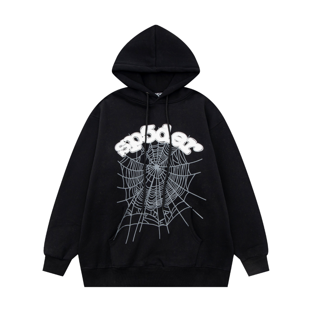 SP5DER Spiderweb Trainingsanzug: Komfortables 2-teiliges Set für angesagten Streetwear-Stil