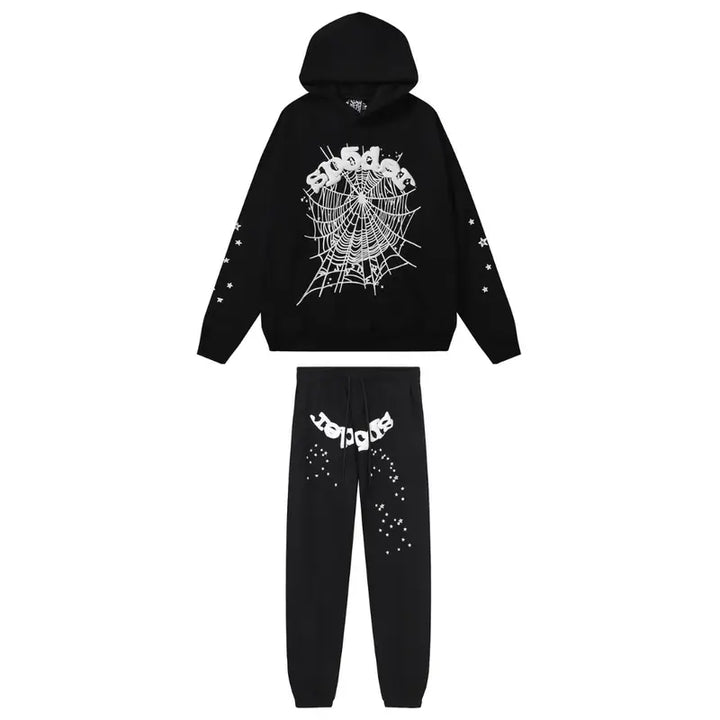 SP5DER Young Thug Streetwear Trainingsanzug Herren Urban Mode Komfort Design
