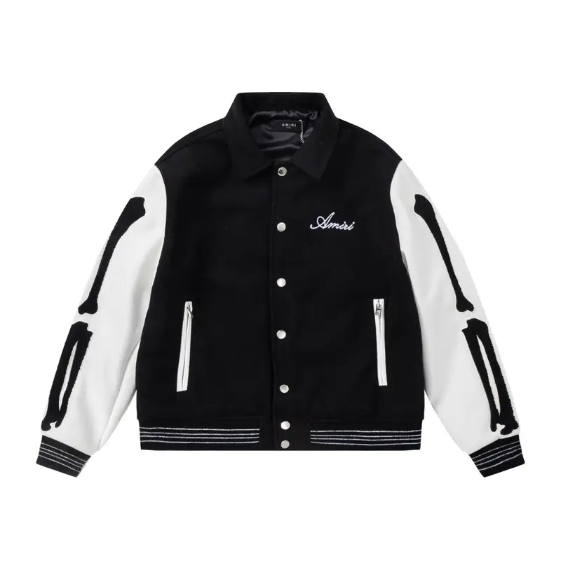 Amiri Monogramm Designer Jacke – Luxuriöser Herren Streetwear Rock'n'Roll Stil