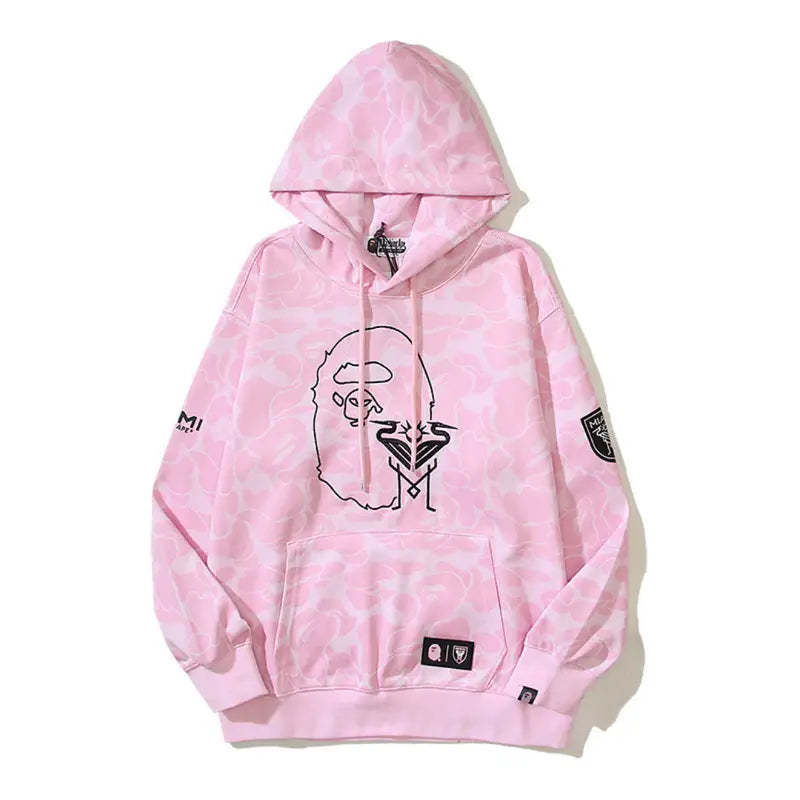 Exklusiver BAPE Miami Streetwear Hoodie – Japanischer Unisex Kapuzenpullover mit ikonischem Design