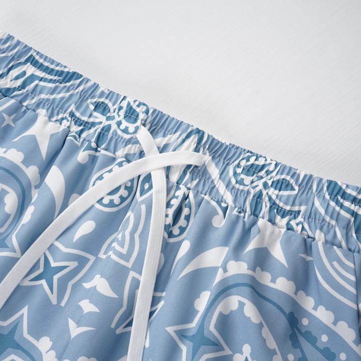 Amiri Herren Logo Kurzarm-Set – Luxuriöser Sommer-Streetwear-Anzug