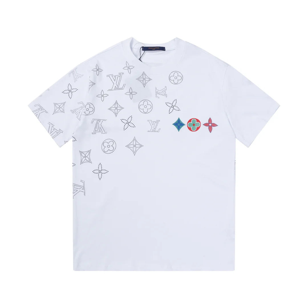 Luxuriöses Louis Vuitton T-Shirt – Premium Baumwolle Monogramm Design – Unisex Kurzarm