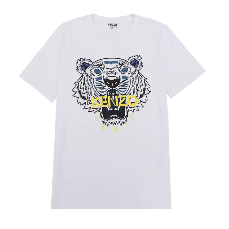 Kenzo Herren Designer T-Shirt mit Tiger-Logo Hochwertiges Baumwoll-Shirt