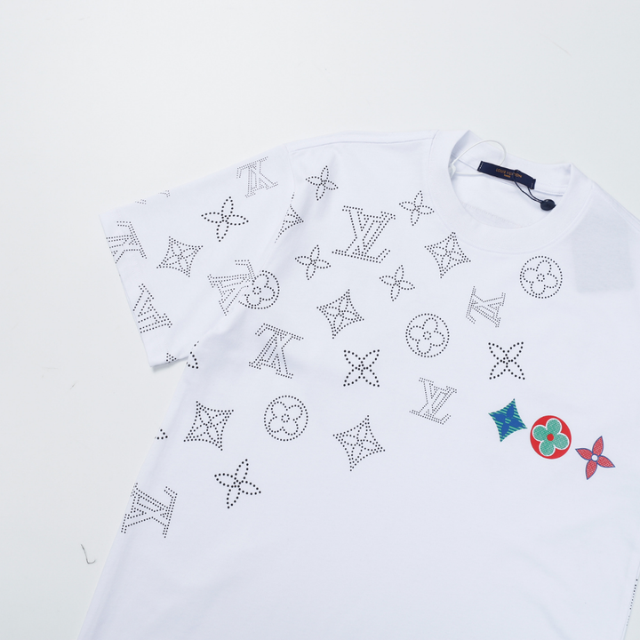 Luxuriöses Louis Vuitton T-Shirt – Premium Baumwolle Monogramm Design – Unisex Kurzarm