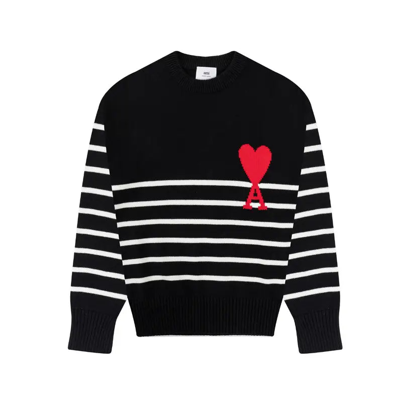 AMI Paris Unisex Designer Pullover – Eleganter, Zeitloser Strick für Höchsten Komfort