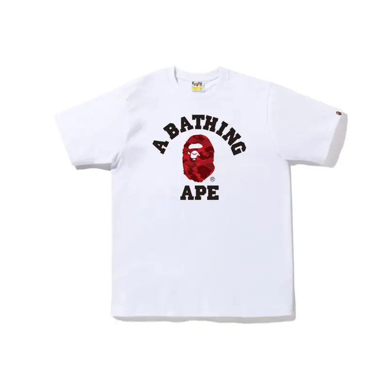 Exklusives BAPE Streetwear T-Shirt: Kultiger Affen-Camouflage-Print, Hochwertiger Stoff