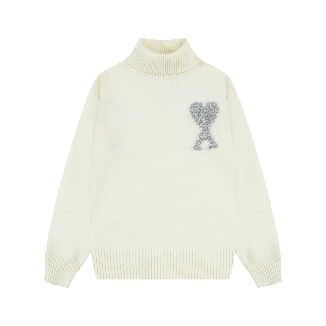 AMI Paris Herz-Logo Pullover Unisex – Stilvoller Komfort für Modebewusste