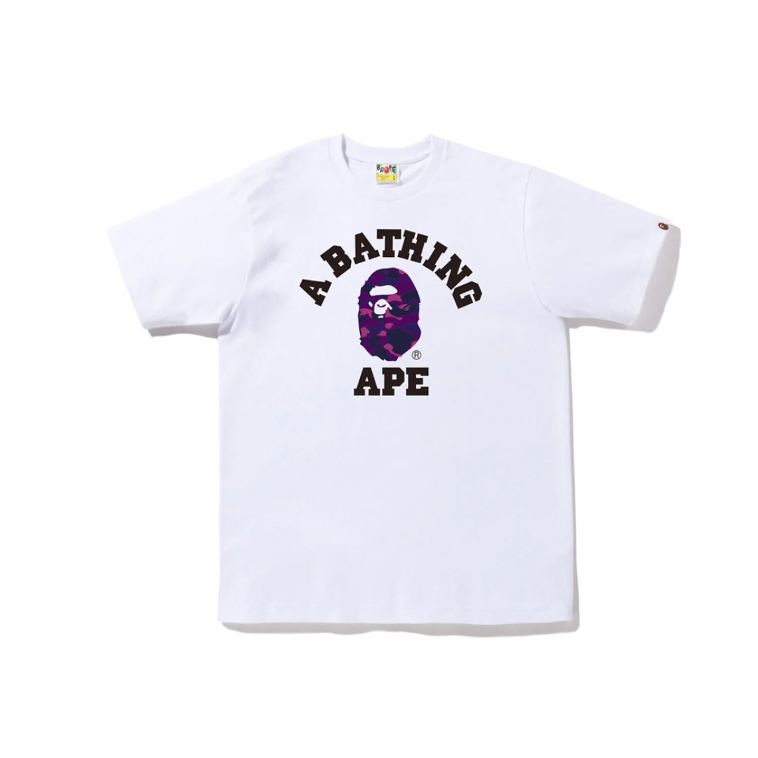 Exklusives BAPE Streetwear T-Shirt: Kultiger Affen-Camouflage-Print, Hochwertige Baumwolle
