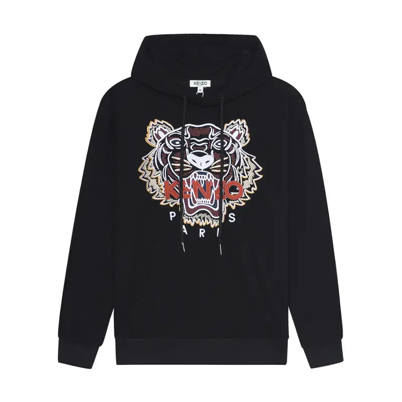KENZO Tiger-Stickerei Baumwoll-Hoodie | Luxuriöser Designer-Kapuzenpullover für Herren