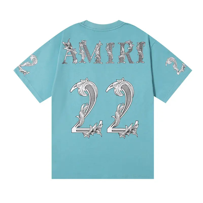 Amiri '22' Herren Luxus T-Shirt: Rock-and-Roll Street Style, Premium Baumwolle, Exklusives Design