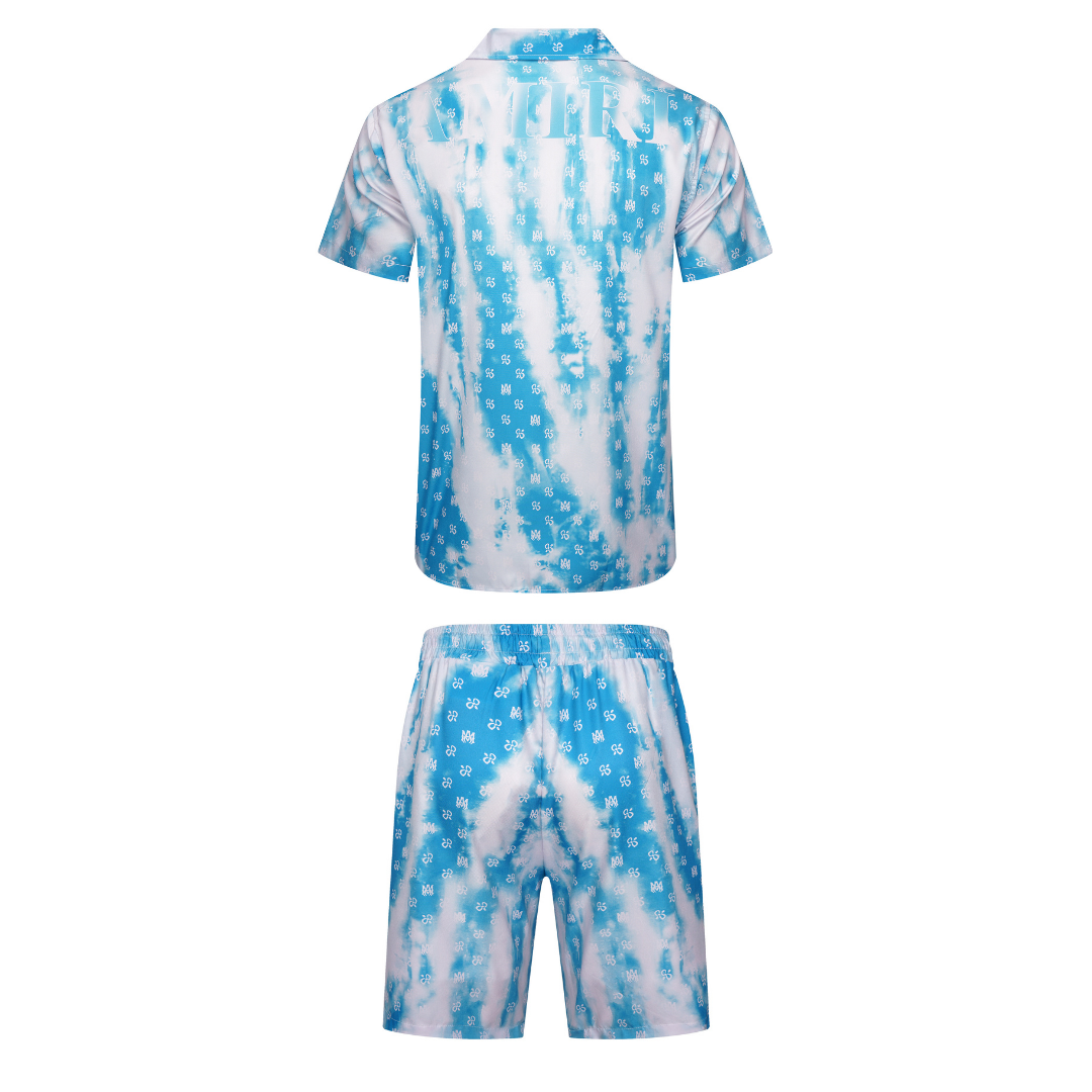 Amiri Monogramm Kurzarm-Set Herren: Luxuriöser Designer Sommer Zweiteiler für Stil & Komfort