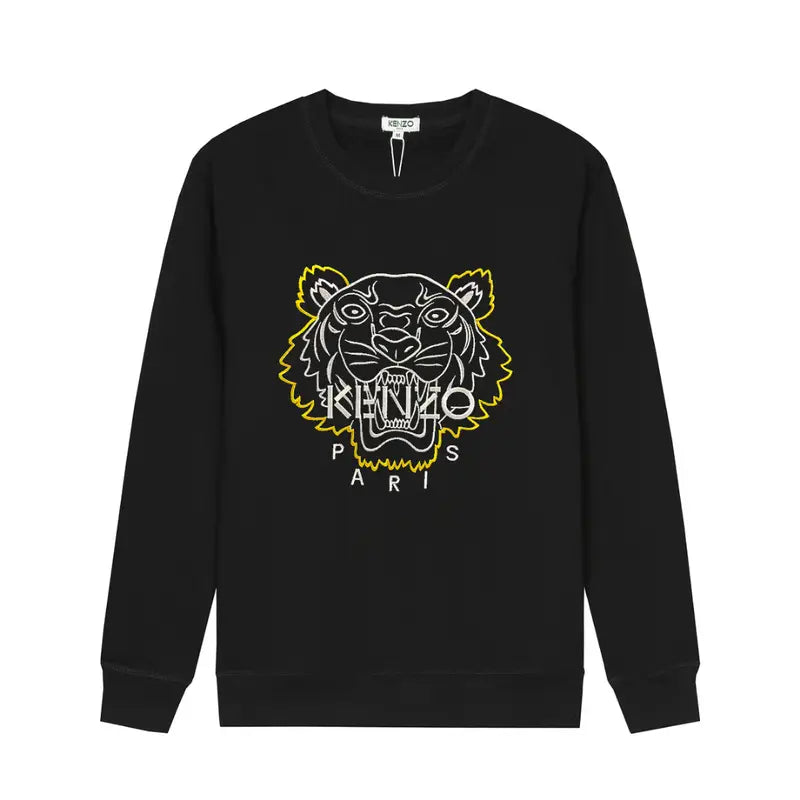Kenzo Luxus Tiger Hoodie: Modischer, Bequemer Kapuzenpullover aus Baumwolle Unisex Design