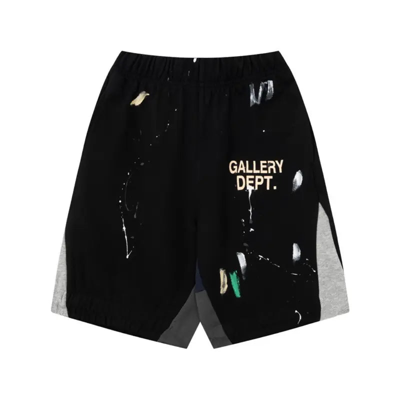Gallery Dept. Luxus-Shorts: Handbemalt, Oversize, Streetwear-Meisterwerk für Männer