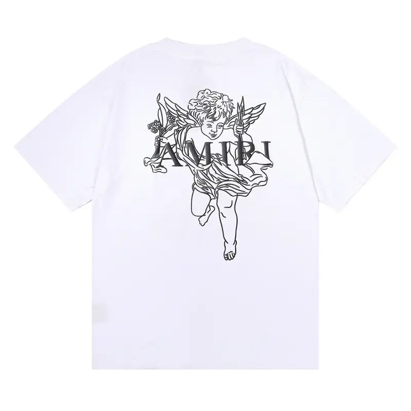 Amiri Angel Love T-Shirt: Luxuriöses Designer-Shirt mit einzigartigem Engel-Print