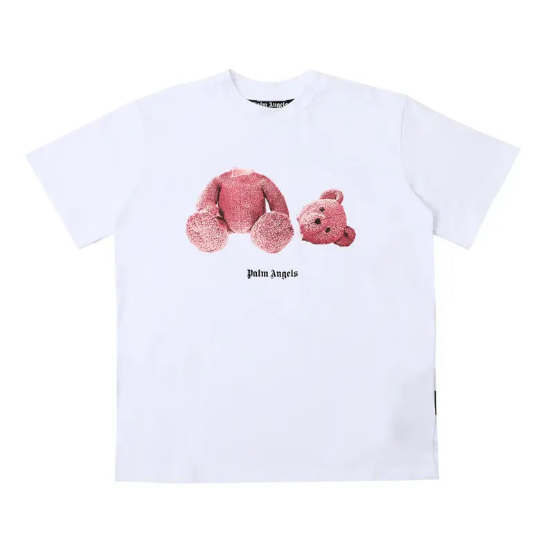 Palm Angels Bären-T-Shirt: Luxuriöses Designer-Shirt aus Baumwolle mit ikonischem Logo