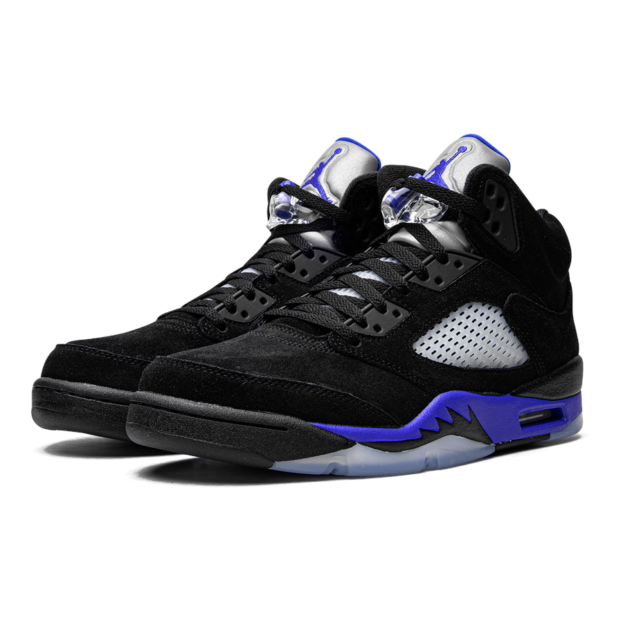 Air Jordan 5 Retro „Racer Blue“ Herren Sneaker – Ikonischer Basketballschuh in Schwarz/Blau