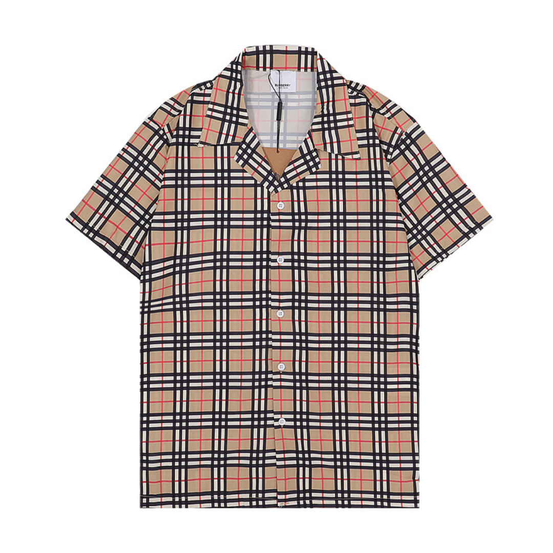 Luxuriöses Burberry Herren Kurzarmhemd – Klassisches, bequemes Design aus Baumwolle