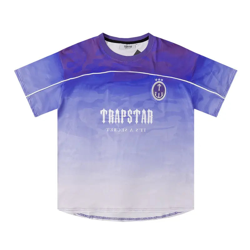 Exklusives Trapstar Eisblau Farbverlauf T-Shirt | Stylisches Streetwear Herren Tee