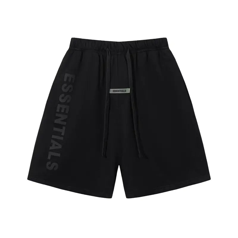 Essentials Schwarze Shorts: Ultra-Bequeme, Minimalistische Streetwear für Jeden Tag