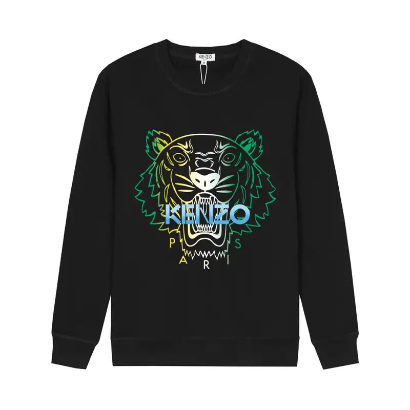 Kenzo Tigerstickerei Hoodie Herren - Premium Baumwoll-Fleece Pullover Bequem & Stylisch