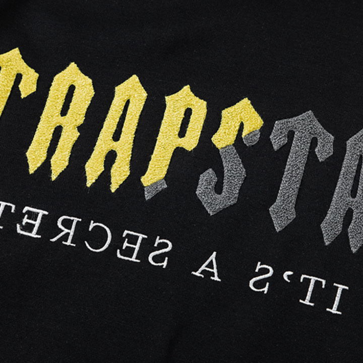 Trapstar Decoded 2.0 Kapuzen-Trainingsanzug Schwarz Gelb – Ultimativer Streetwear-Komfort