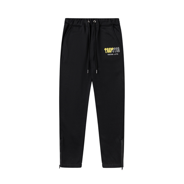 Trapstar Decoded 2.0 Kapuzen-Trainingsanzug Schwarz Gelb – Ultimativer Streetwear-Komfort