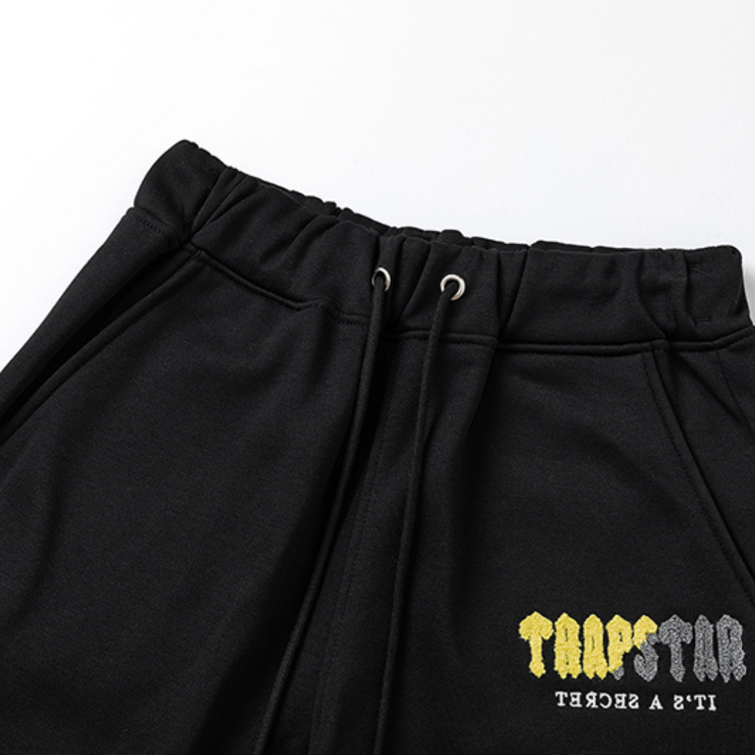 Trapstar Decoded 2.0 Kapuzen-Trainingsanzug Schwarz Gelb – Ultimativer Streetwear-Komfort