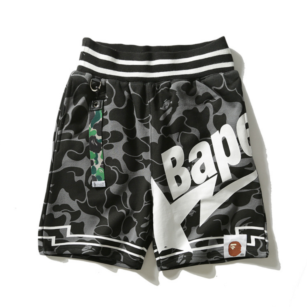 BAPE Streetwear Shorts Unisex – Ikonisches Japanisches Affen-Logo Design – Exklusiver Komfort